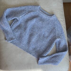 American Apparel Heathered Blue Crew Neck Sweater